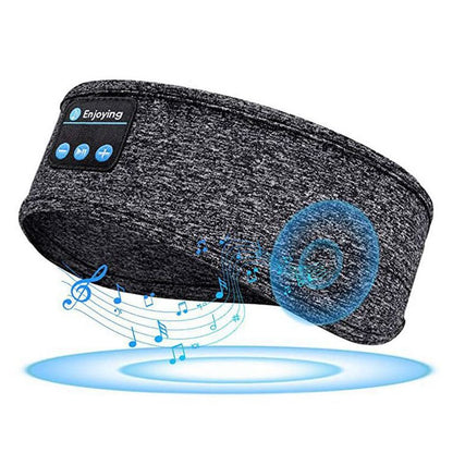 Bluetooth Sleep Headband – Wireless Music Eye Mask with Built-In Speakers & Mic, 10H Battery
