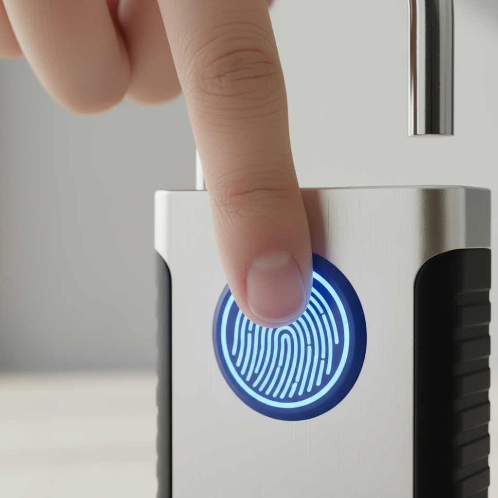 Smart Fingerprint Padlock - Finger Unlock